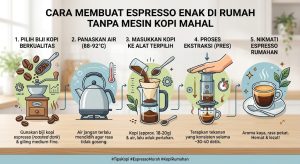 Cara Membuat Espresso Enak di Rumah Tanpa Mesin Kopi Mahal